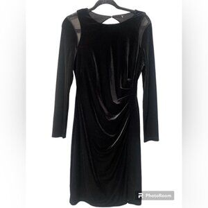 Ralph Lauren Green Label Velvet Sheer Dress  6